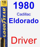 Driver Wiper Blade for 1980 Cadillac Eldorado - Premium