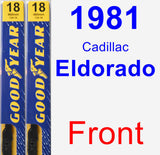 Front Wiper Blade Pack for 1981 Cadillac Eldorado - Premium