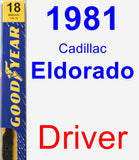 Driver Wiper Blade for 1981 Cadillac Eldorado - Premium