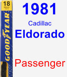 Passenger Wiper Blade for 1981 Cadillac Eldorado - Premium