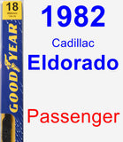 Passenger Wiper Blade for 1982 Cadillac Eldorado - Premium