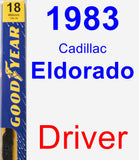 Driver Wiper Blade for 1983 Cadillac Eldorado - Premium