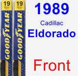 Front Wiper Blade Pack for 1989 Cadillac Eldorado - Premium