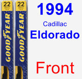 Front Wiper Blade Pack for 1994 Cadillac Eldorado - Premium