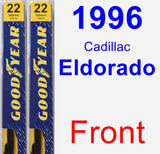 Front Wiper Blade Pack for 1996 Cadillac Eldorado - Premium