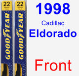 Front Wiper Blade Pack for 1998 Cadillac Eldorado - Premium