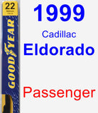 Passenger Wiper Blade for 1999 Cadillac Eldorado - Premium