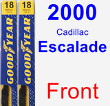 Front Wiper Blade Pack for 2000 Cadillac Escalade - Premium