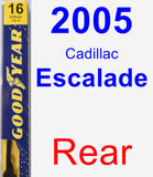 Rear Wiper Blade for 2005 Cadillac Escalade - Premium