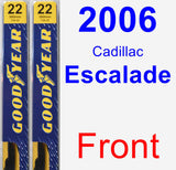 Front Wiper Blade Pack for 2006 Cadillac Escalade - Premium