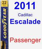 Passenger Wiper Blade for 2011 Cadillac Escalade - Premium