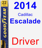 Driver Wiper Blade for 2014 Cadillac Escalade - Premium