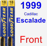 Front Wiper Blade Pack for 1999 Cadillac Escalade - Premium