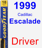 Driver Wiper Blade for 1999 Cadillac Escalade - Premium