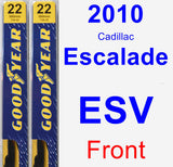 Front Wiper Blade Pack for 2010 Cadillac Escalade ESV - Premium