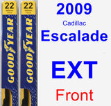 Front Wiper Blade Pack for 2009 Cadillac Escalade EXT - Premium