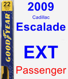 Passenger Wiper Blade for 2009 Cadillac Escalade EXT - Premium