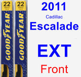 Front Wiper Blade Pack for 2011 Cadillac Escalade EXT - Premium
