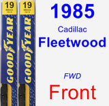 Front Wiper Blade Pack for 1985 Cadillac Fleetwood - Premium