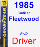 Driver Wiper Blade for 1985 Cadillac Fleetwood - Premium