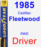 Driver Wiper Blade for 1985 Cadillac Fleetwood - Premium