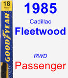 Passenger Wiper Blade for 1985 Cadillac Fleetwood - Premium