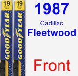 Front Wiper Blade Pack for 1987 Cadillac Fleetwood - Premium