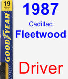 Driver Wiper Blade for 1987 Cadillac Fleetwood - Premium