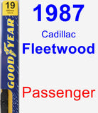 Passenger Wiper Blade for 1987 Cadillac Fleetwood - Premium