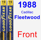 Front Wiper Blade Pack for 1988 Cadillac Fleetwood - Premium