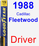 Driver Wiper Blade for 1988 Cadillac Fleetwood - Premium