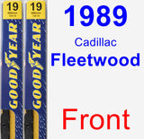 Front Wiper Blade Pack for 1989 Cadillac Fleetwood - Premium