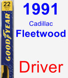 Driver Wiper Blade for 1991 Cadillac Fleetwood - Premium