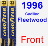 Front Wiper Blade Pack for 1996 Cadillac Fleetwood - Premium