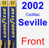 Front Wiper Blade Pack for 2002 Cadillac Seville - Premium