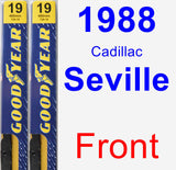 Front Wiper Blade Pack for 1988 Cadillac Seville - Premium