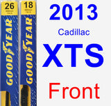 Front Wiper Blade Pack for 2013 Cadillac XTS - Premium