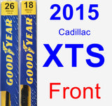 Front Wiper Blade Pack for 2015 Cadillac XTS - Premium