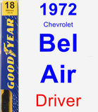 Driver Wiper Blade for 1972 Chevrolet Bel Air - Premium