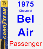 Passenger Wiper Blade for 1975 Chevrolet Bel Air - Premium