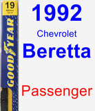 Passenger Wiper Blade for 1992 Chevrolet Beretta - Premium