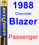 Passenger Wiper Blade for 1988 Chevrolet Blazer - Premium