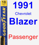 Passenger Wiper Blade for 1991 Chevrolet Blazer - Premium