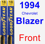 Front Wiper Blade Pack for 1994 Chevrolet Blazer - Premium