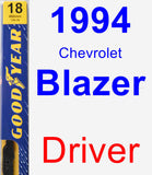 Driver Wiper Blade for 1994 Chevrolet Blazer - Premium