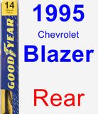 Rear Wiper Blade for 1995 Chevrolet Blazer - Premium