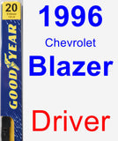 Driver Wiper Blade for 1996 Chevrolet Blazer - Premium