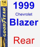 Rear Wiper Blade for 1999 Chevrolet Blazer - Premium