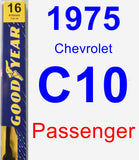 Passenger Wiper Blade for 1975 Chevrolet C10 - Premium