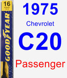 Passenger Wiper Blade for 1975 Chevrolet C20 - Premium